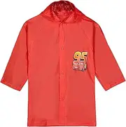 [Disney] Pixar Cars Little Boys' Lightning McQueen Waterproof Outwear Hooded Rain Slicker - Toddler