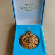 Price reduced! Rare retro Royce pocket watch, hand-wound, nostalgic analog