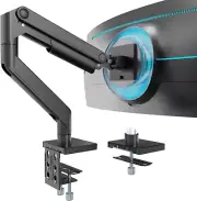 Single Monitor Arm Desk Mount for 17-49 Inch Flat & Curved Screens, Heavy-Duty A