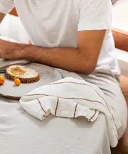 Dining Edit - Natural & Cedar Stripe