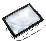Large Bracket Type A4 Page Hands 3X Magnifying Glass W/Light LED Magnifier Reading Magnifying Glass