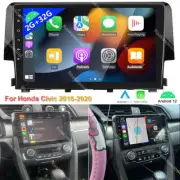 APPLE CARPLAY FOR HONDA CIVIC 2016-2020 ANDROID 12 CAR STEREO RADIO GPS NAVI RDS