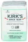 Kirk`S Bar Soap Castile Soothing Aloe Vera 1 Each 3/4 Oz