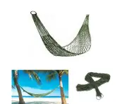 Outdoor Portable Nylon String Hammock Bed for Camping, Beach, Yard