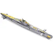 Building Blocks - 3D Metal Puzzle Submarine Model DIY Assembly Kit, 200-Piece