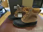 NWT Mens Chipmunk Black Sorel Cheyanne Lace Full Grain Waterproof Boots, Size 8