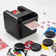 CUIYKAI T1 Automatic Card Dispenser - 360° Rotation, Compatible with Poker and UNO, Capacity for 3 Card Games, 4 Call Buttons, Personalised Distribution Rules
