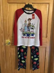 Holiday Toy Story Pajamas XSmall Woman Fleece Pants Shirt Retail $46 s-blk-47-33