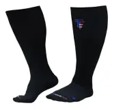XXL-9XL Plus Size 15-20 mmHg Compression Socks For Men & Women 4X-Large Black