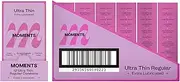 Moments Ultra Thin Condoms | Regular Fit and Extra Lubricated Thinnest Premium Condom (72 Count (Pack of 6))