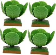 CORHAD 4pcs Cabbage Figurines Lifelike Veg Toys Imitation Veg Toys for Children