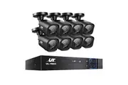 8CH 5 IN 1 DVR CCTV | Security System Video Recorder /w 8 Cameras 1080P HDMI Black
