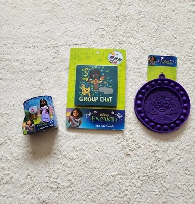 New Disney Encanto Mirabel Isabella Tony toys bundle pop-it bath toy mini doll