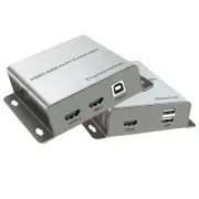 196FT HDMI KVM USB Extender with Loop Out and IR Control, HDMI KVM Extender K...