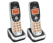 2x VTech 20050E DECT Cordless Phone Home Telephone Handset w/ Speakerphone Black