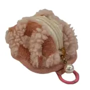 Earphone Bag Vintage Checkboard Lovely Mini Plush Wireless Headset Storage Bag