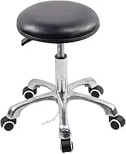 Saddle Stool with Wheels,Heavy-Duty 360° Rolling Chair,Adjustable Height 40-53cm,for Beauty Clinic Home and Office Use,Bearing Weight 440lbs