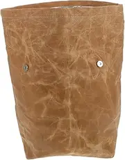 JUMPLAWN Reusable Insulated Wax Canvas Lunch Bag Large Capacity Cooler for Work School Outdoor Picnics Ample Storage Temperature Control Easy Maintenance and Durable Design