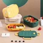 Microwavable Divided Lunch Box Portable Snack Box School