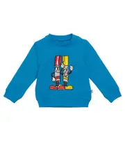 [Stella McCartney Kids] Stella McCartney Kids Baby printed cotton-jersey sweatshirt M 3 blue