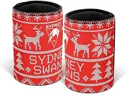 Sydney Swans AFL Footy Christmas Ugly Can Cooler