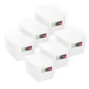 12pc Lemon & Lime Keep Fresh 600ml/13.5cm Food Container Takeaway Storage Clear