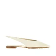 [BOTTEGA VENETA] BOTTEGA VENETA Leather 'Sofia' slingback ballet flat Woman 36+ 36+ Beige