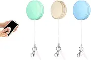 Liyquint 3pcs Macaron Phone Screen Cleaner, Screen Cleaning Wipe Balls for Screen, Eyeglass and Lens, Cute Cell Phone Screen Wipe Pendant for Phones and Tablets (3)