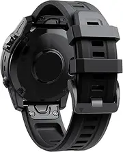 [ISOUDE] 22/26mm Official Silicone Watchband Quick Straps For Garmin Fenix 6 6X Pro 5X 5 Plus 3HR 935 945 Fenix 7X 7 Smart Watch Bracelet