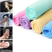 Natural Chamois Leather Car Drying-Towel Cleaning Cloth Absorbent Shammy Random