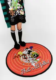 [Dolls Kill x Looney Tunes] That's All Folks Circle Rug