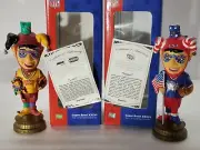 Super Bowl XXXVI Jester Stripes Limited Edition set of 2 Bobble Head Bobblehead