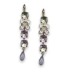 Earrings by Mariana Woman Beautiful Rose and Peridot Swarovski Crystals