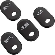 WYJDZSW Davidson Touring Road Glide Street Glide CVO 1996-2013 Black Motorcycle Rocker Panel Switch Button Covers Accessories