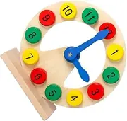 Toyvian Wooden Clock for Toddlers Learning Educational Toys for Boys Educational Toys Numbers Shapes