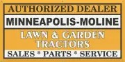 MINNEAPOLIS MOLINE LAWN GARDEN POWER EQUIPMENT TRACTOR DEALER SIGN REMAKE BANNER