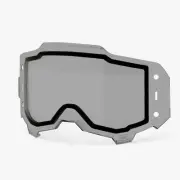 100% Armega Forecast Roll-Off Goggles Lens (Dual/Enduro) - Grey/Smoke