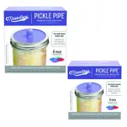 Pickle Pipe - One-Piece Silicone Waterless Fermentation Airlock Lids