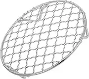 Luxshiny Stainless Steel Round Cooking Rack with Legs Elevated Baking and Grill Rack for Even Cooking Fits Air Fryer and Electric Ceramic Stoves