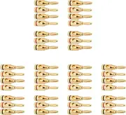 21 Pairs, Open Screw Banana Plugs for Speaker Cable