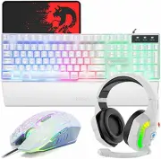 [New] Mamba Snake Gaming Keyboard Mouse Headphone Hand Rest Set USB Membrane