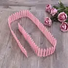 Picket Fence Small Wooden Picket White Garden Fence Edging Decorative Wood Fence