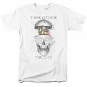 Rubiks Cube Outside The Cube T Shirt Mens Licensed Puzzle Game Toy White