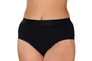 Bendon Cotton Logo High Rise Brief 32-7712 Black