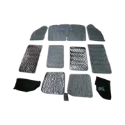 VWT5 T6 Silver Screens Full Set Suits LWB Single Side Door with Rear Barn Doors