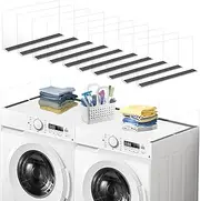 Magnetic Laundry Guards for Washer and Dryer, Thickening Washer & Dryer Countertop Organization, Strong Magnetic Washroom Organizer, Clear Covers for the Wash-Dry-Top, Laundry Topper Fits Most Washers
