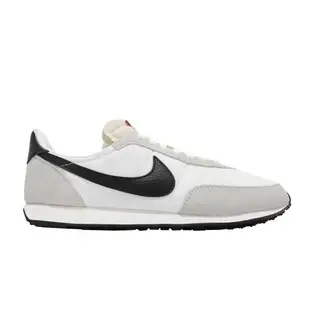 Nike 休閒鞋 Waffle Trainer 2 男女鞋 經典款 復古鞋型 舒適 情侶穿搭 麂皮 米白 黑 DH1349-100 [ACS 跨運動]