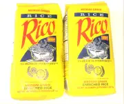 2 Bags Rice Arroz Rico Medium Grain Puerto Rico Flag Food Spanish Latin Cooking