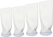 ibasenice Aquarium Filter Socks - 4 Pcs Replacement Cotton Filter Bags/Fish Tank Aquarium Filter Socks Holder Bottom/for Aquarium（15cm+20cm+25cm+30cm）