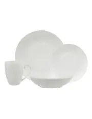 [Maxwell & Williams] White Basics Fitzrovia Coupe Dinner Set 16 Piece Gift Boxed